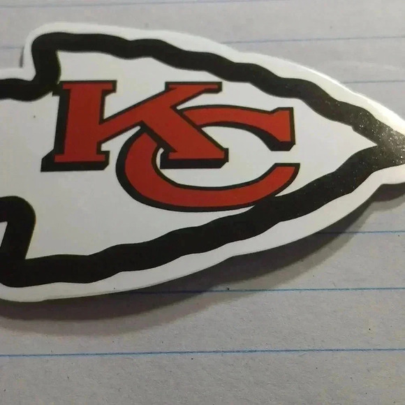 KC CHIEFS vintage waterproof sticker...nwt..we bundle..enjoy - Picture 2 of 2